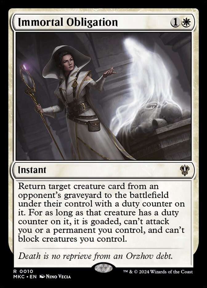 Immortal Obligation - Murders at Karlov Manor Commander
