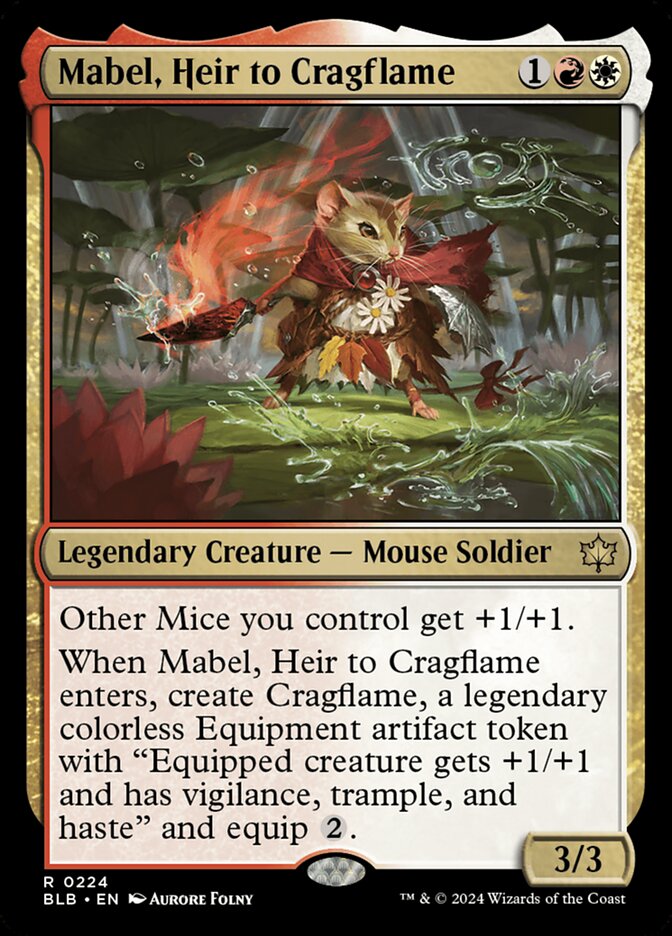 Mabel, Heir to Cragflame - Bloomburrow