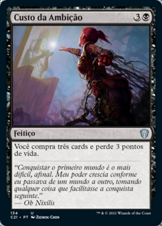 Custo da Ambição - Commander 2021