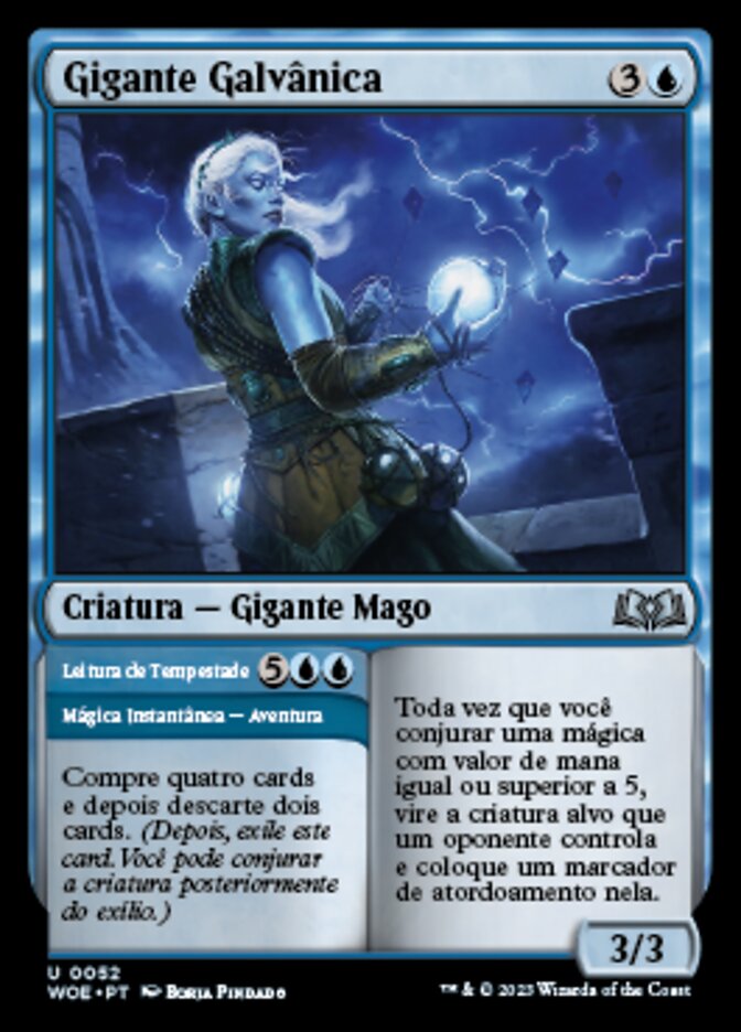 Galvanic Giant // Storm Reading - Wilds of Eldraine