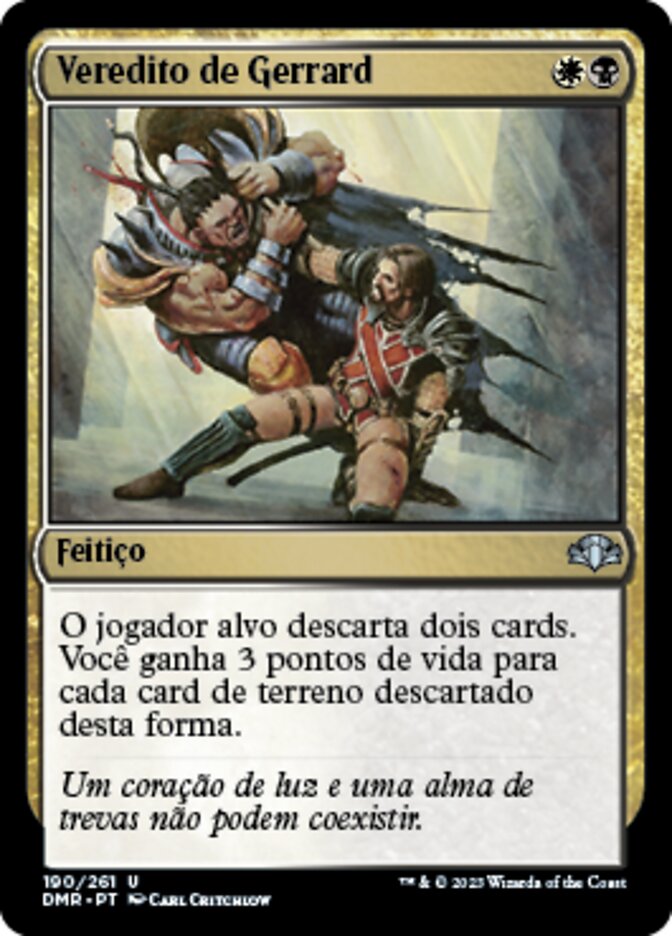 Veredito de Gerrard - Dominaria Remastered
