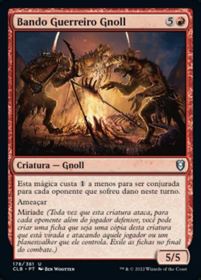 Bando Guerreiro Gnoll - Commander Legends: Battle for Baldur's Gate