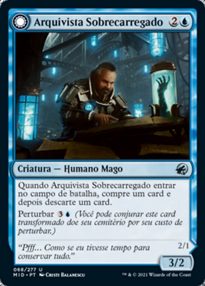 Overwhelmed Archivist // Archive Haunt - Innistrad: Midnight Hunt
