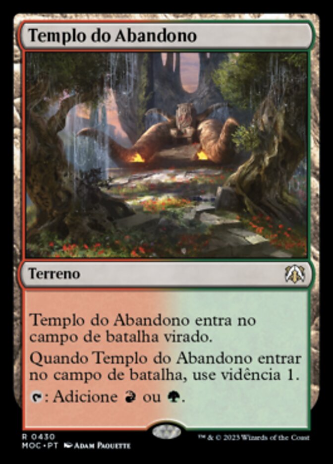 Templo do Abandono - March of the Machine Commander