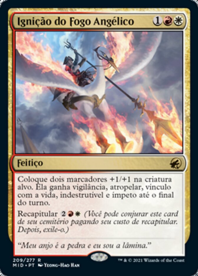 Ignição do Fogo Angélico - Innistrad: Midnight Hunt