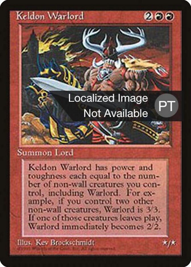 Senhor da Guerra de Keldon - Fourth Edition Foreign Black Border