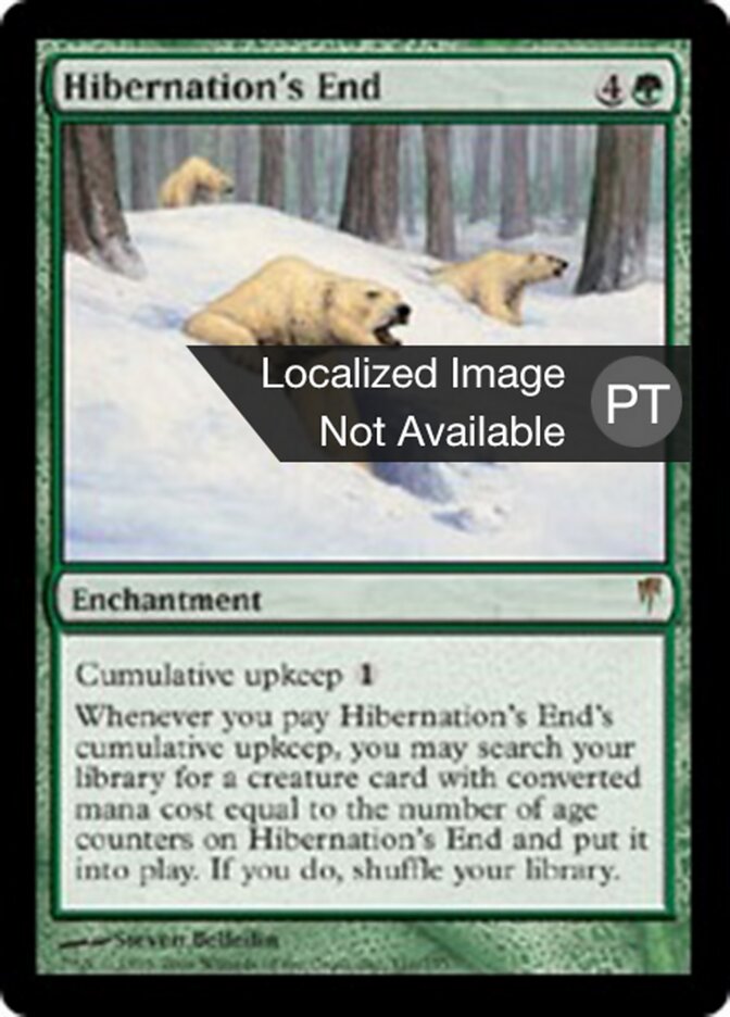 Fim da Hibernação - Coldsnap