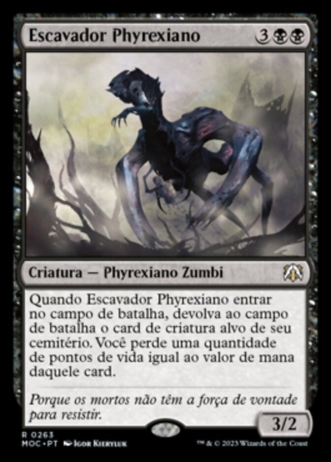 Escavador Phyrexiano - March of the Machine Commander