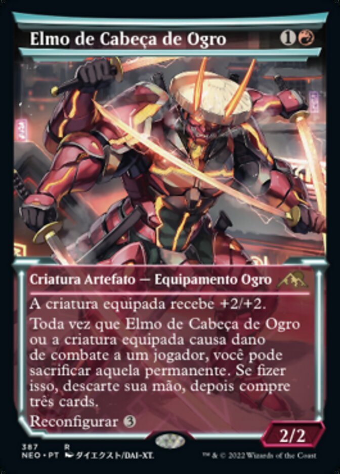 Elmo de Cabeça de Ogro - Kamigawa: Neon Dynasty