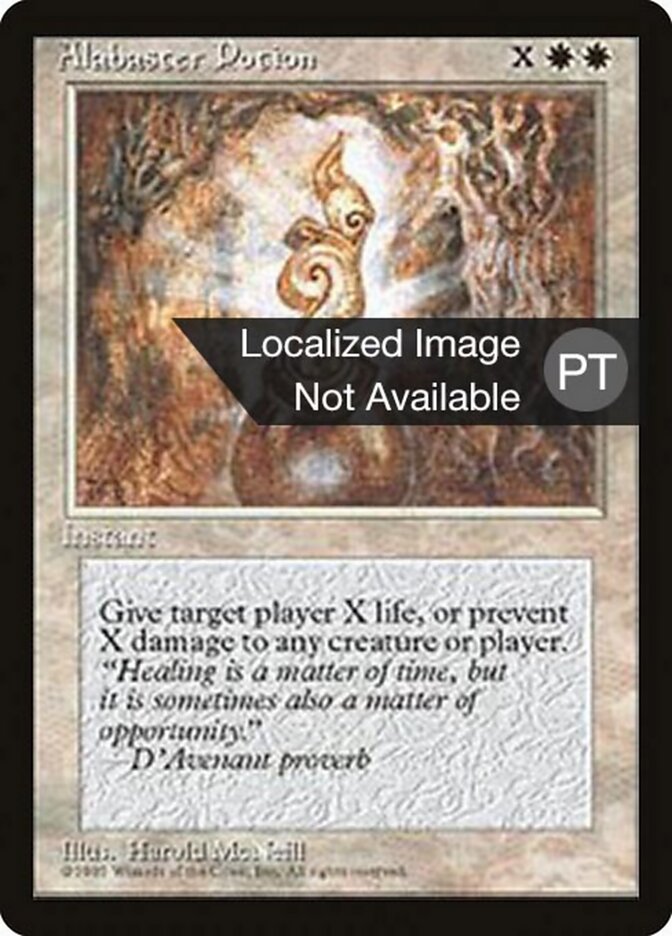 Poção Alabastrina - Fourth Edition Foreign Black Border