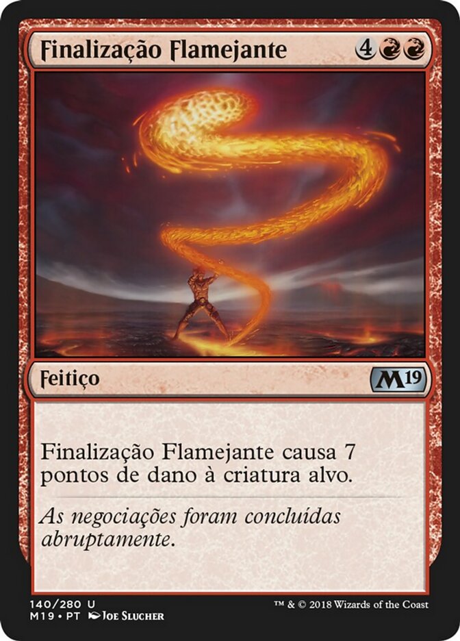 Finalização Flamejante - Core Set 2019