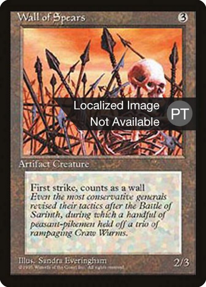 Barreira de Lanças - Fourth Edition Foreign Black Border