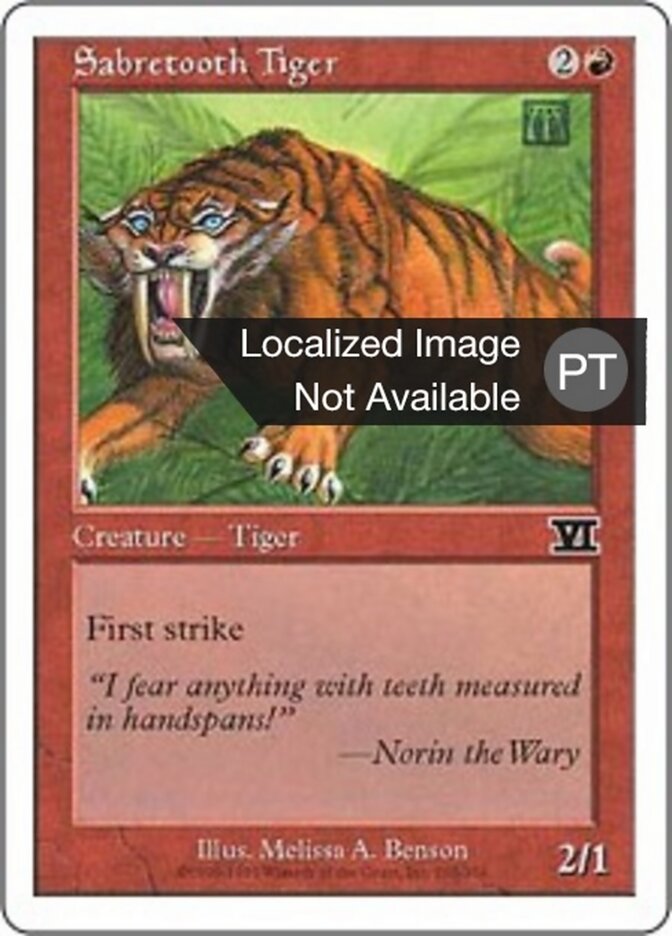 Tigre Dentes-de-Sabre - Classic Sixth Edition