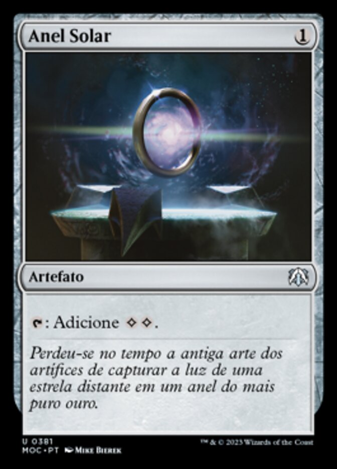 Anel Solar - March of the Machine Commander