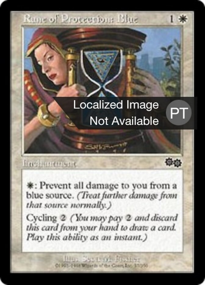 Runa de Proteção: Azul - Urza's Saga