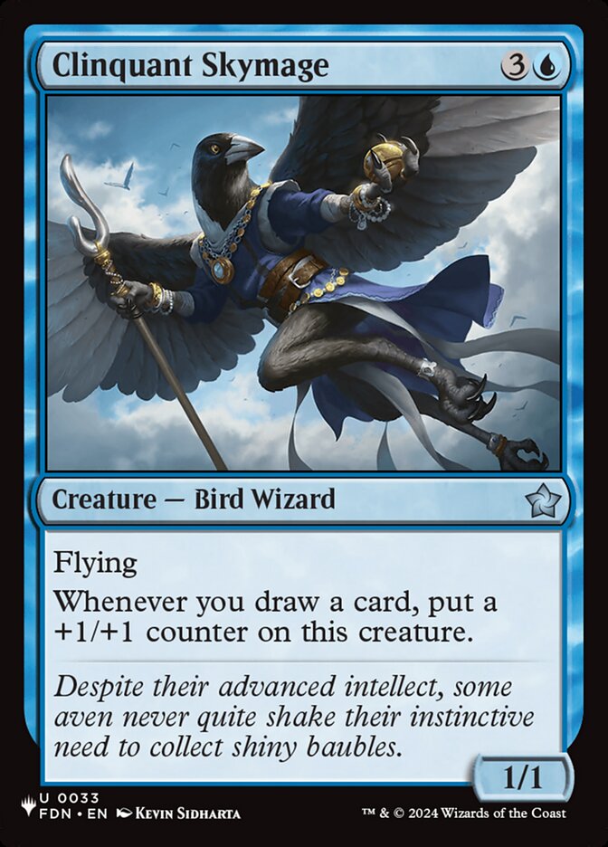 Clinquant Skymage - The List