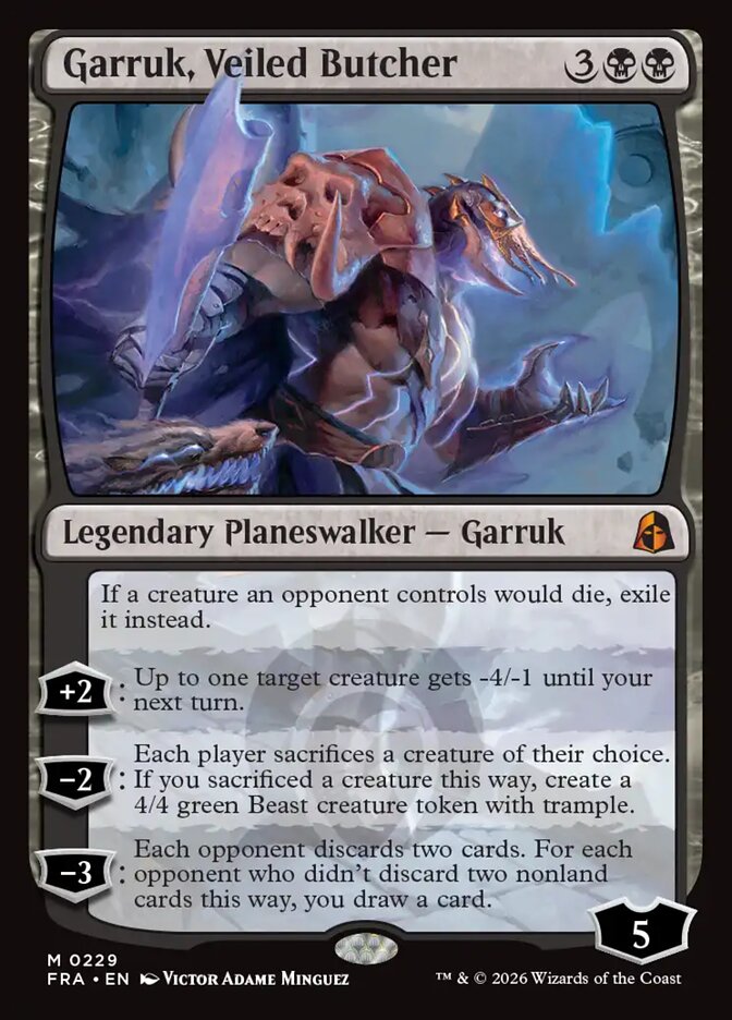 Garruk, Veiled Butcher, Reality Fracture (Divulgação/Wizards of the Coast)