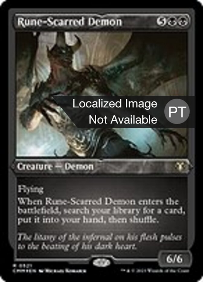 Demônio das Cicatrizes Rúnicas - Commander Masters