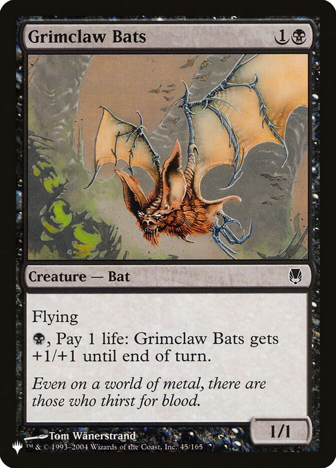 Grimclaw Bats - The List