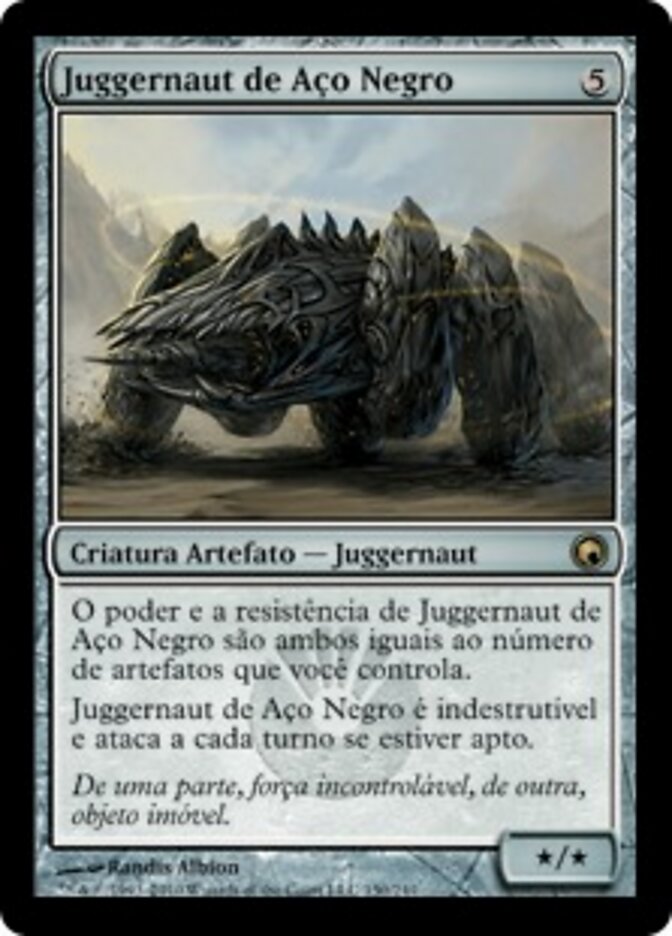 Juggernaut de Aço Negro - Scars of Mirrodin