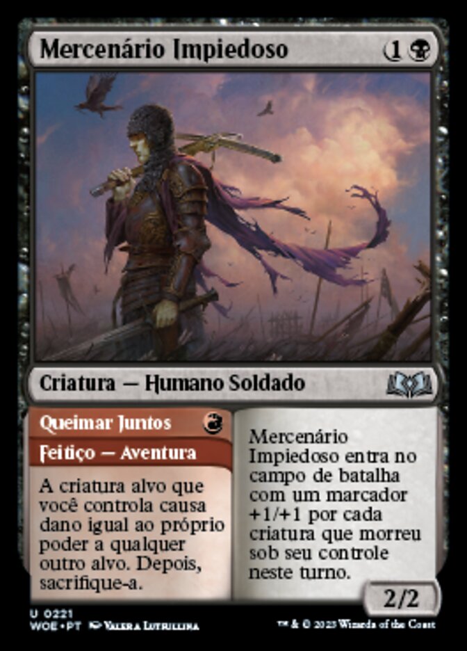 Callous Sell-Sword // Burn Together - Wilds of Eldraine