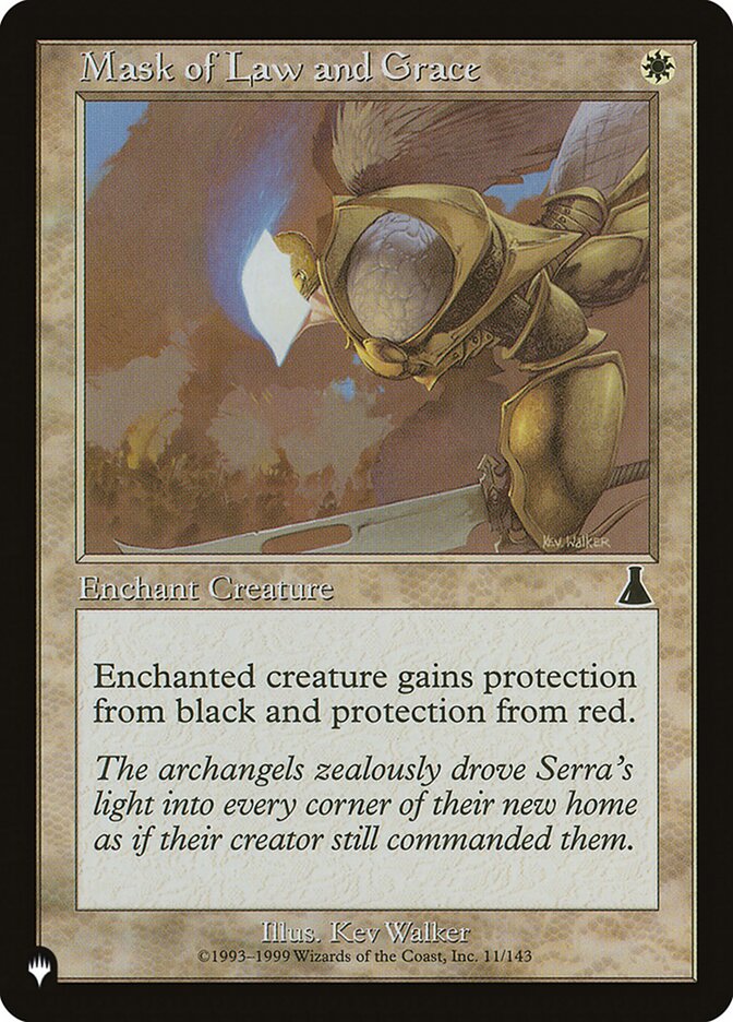 Mask of Law and Grace - The List