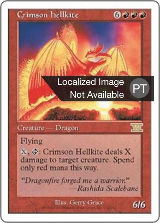 Dragão Avérneo Escarlate - Classic Sixth Edition