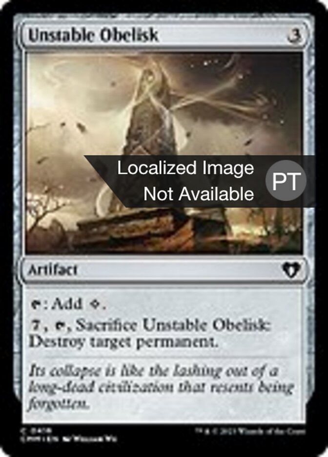 Obelisco Instável - Commander Masters