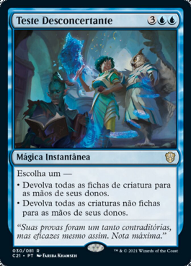 Teste Desconcertante - Commander 2021