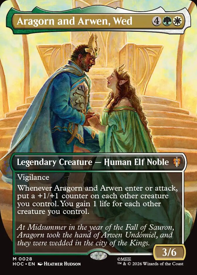 Aragorn and Arwen, Wed - The Hobbit Eternal