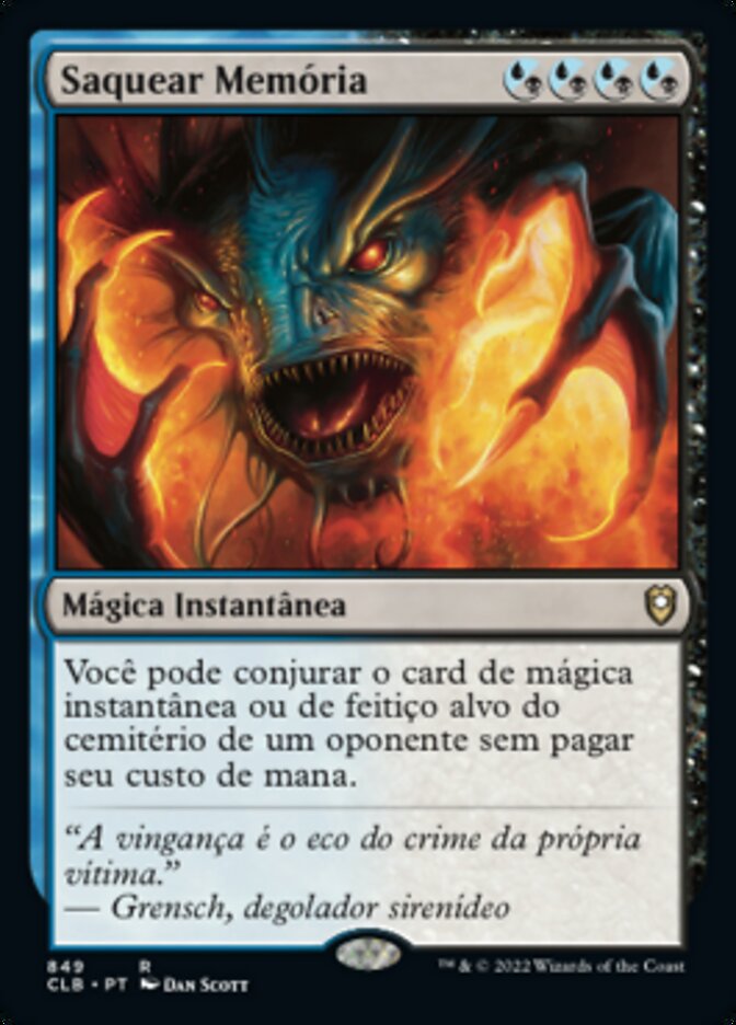 Saquear Memória - Commander Legends: Battle for Baldur's Gate