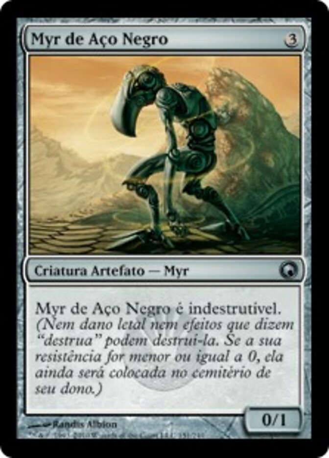 Myr de Aço Negro - Scars of Mirrodin