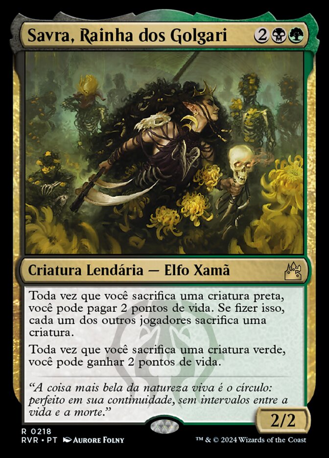 Savra, Rainha dos Golgari - Ravnica Remastered