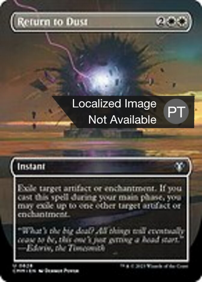 Voltar ao Pó - Commander Masters