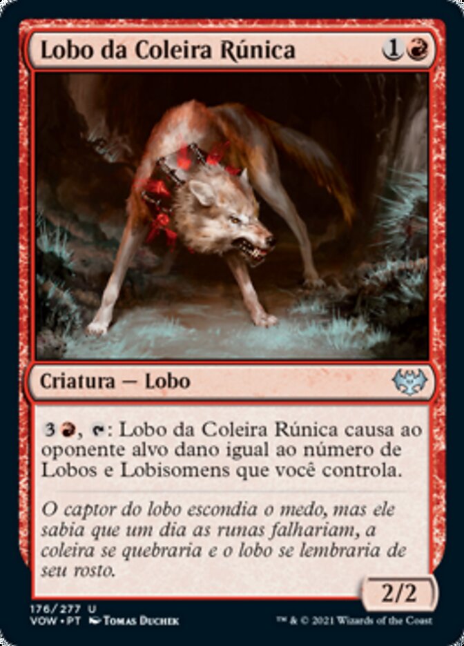 Lobo da Coleira Rúnica - Innistrad: Crimson Vow