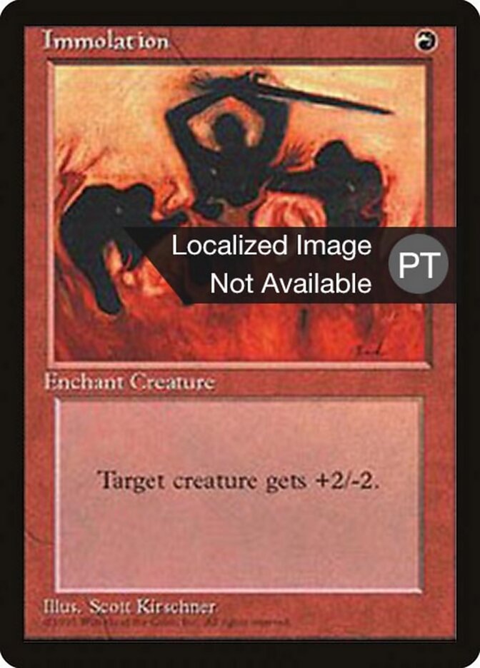 Immolation - Fourth Edition Foreign Black Border