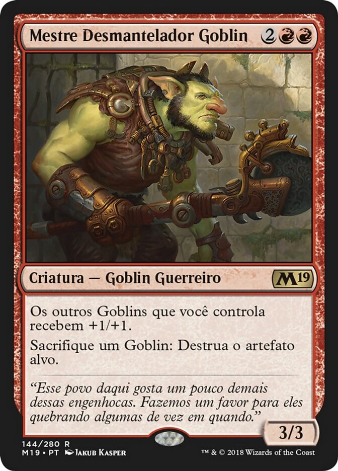 Mestre Desmantelador Goblin - Core Set 2019