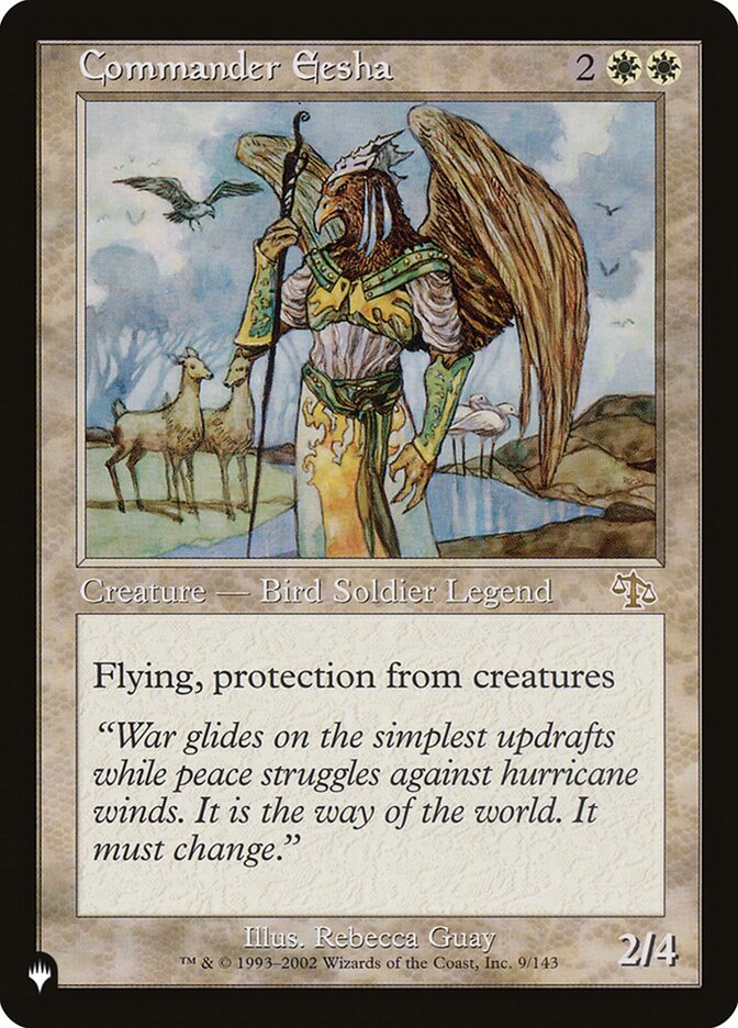 Commander Eesha - The List