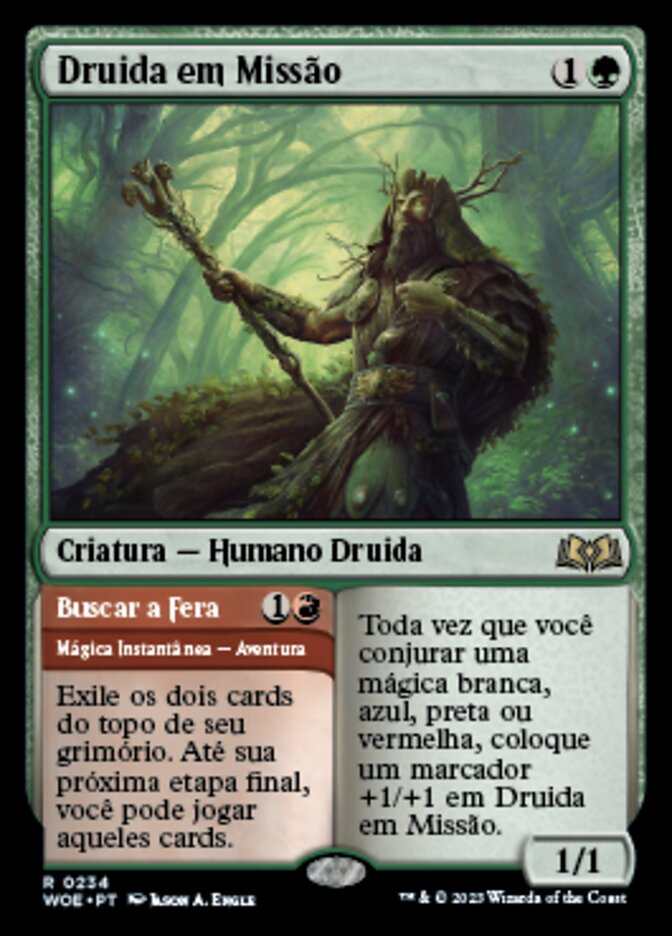 Questing Druid // Seek the Beast - Wilds of Eldraine