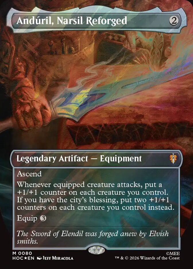 Andúril, Narsil Reforged - The Hobbit Eternal
