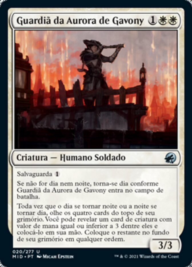 Guardiã da Aurora de Gavony - Innistrad: Midnight Hunt