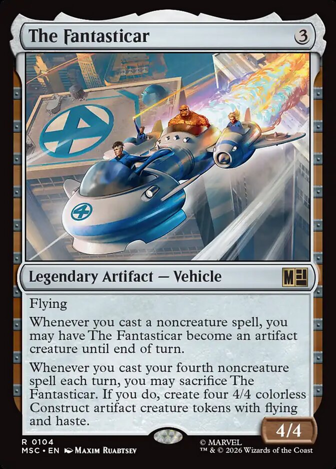 The Fantasticar, Marvel Super Heroes Commander (Divulgação/Wizards of the Coast)