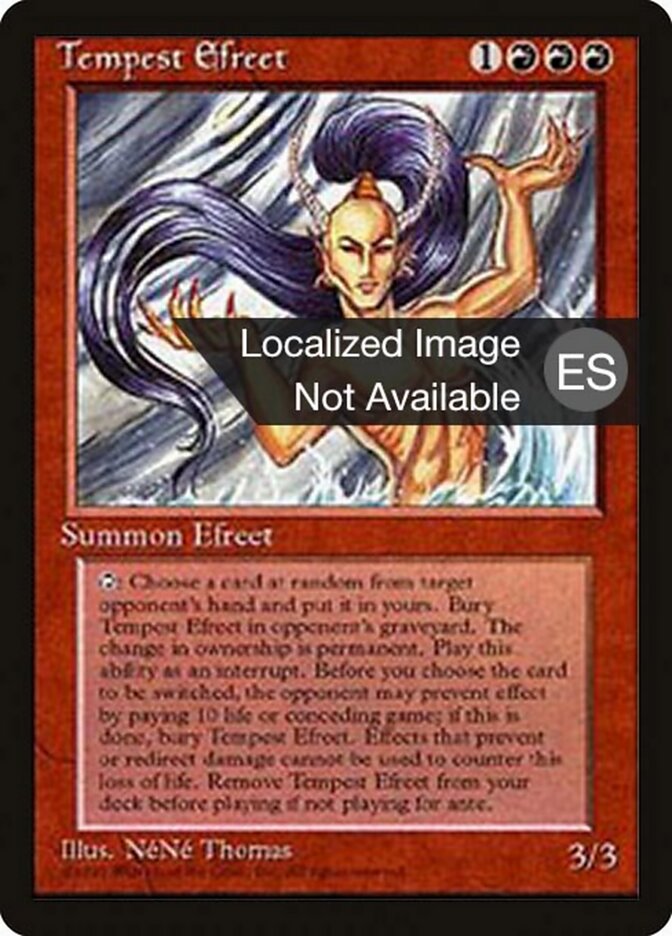 Efrit de la tormenta - Fourth Edition Foreign Black Border