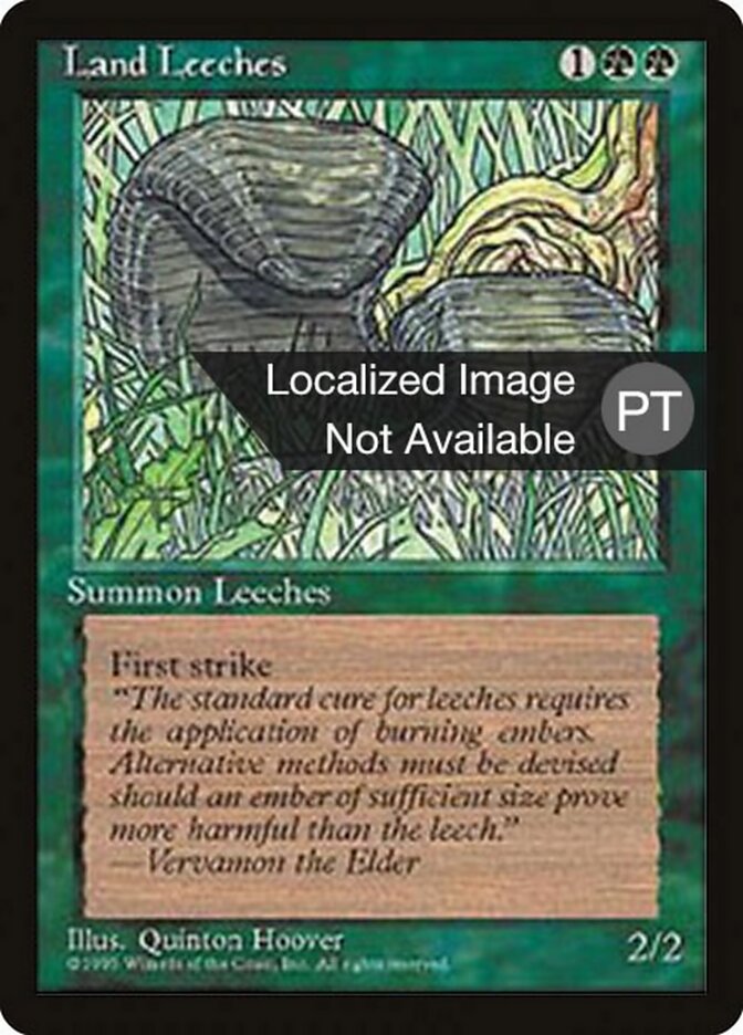 Sanguessugas Terrestres - Fourth Edition Foreign Black Border