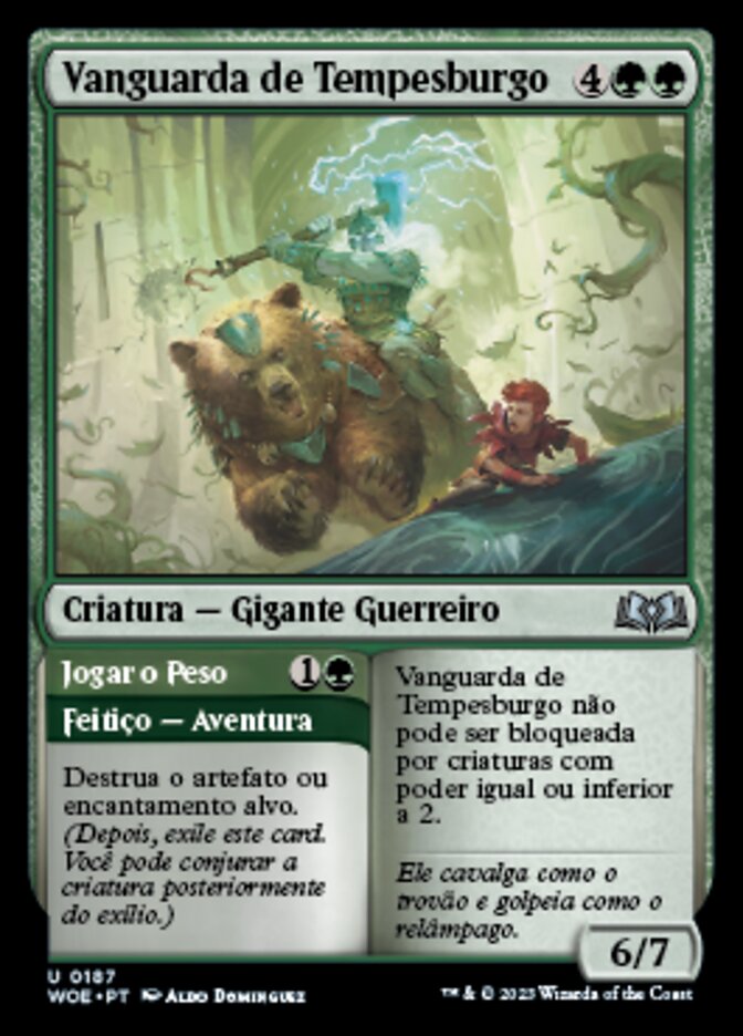 Stormkeld Vanguard // Bear Down - Wilds of Eldraine