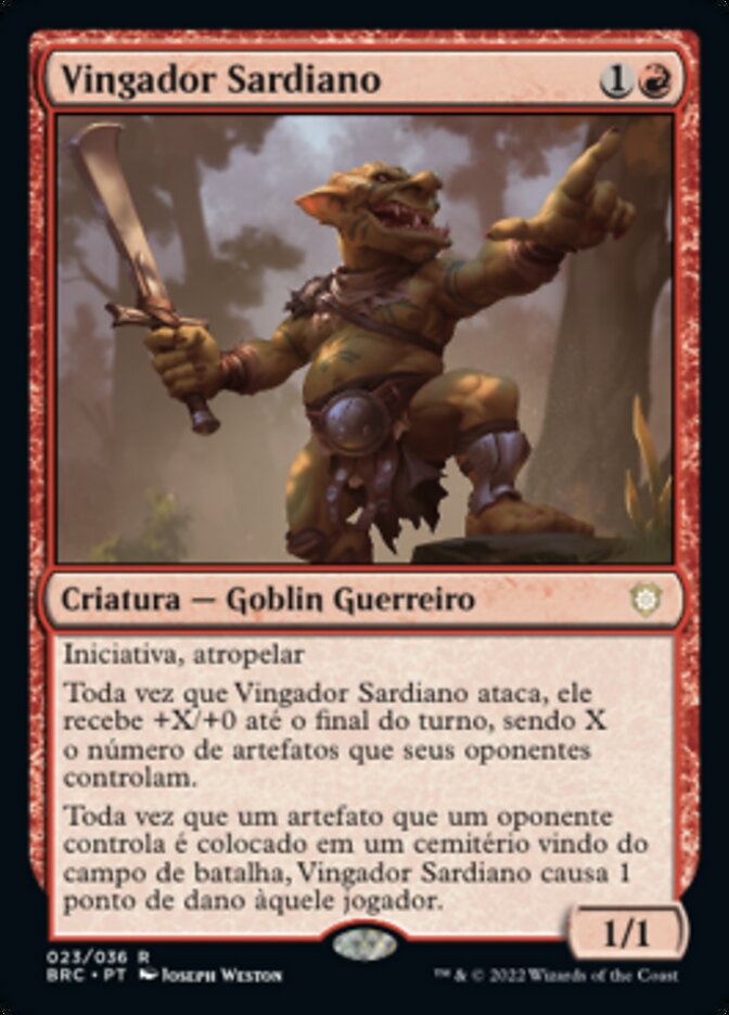 Vingador Sardiano - The Brothers' War Commander