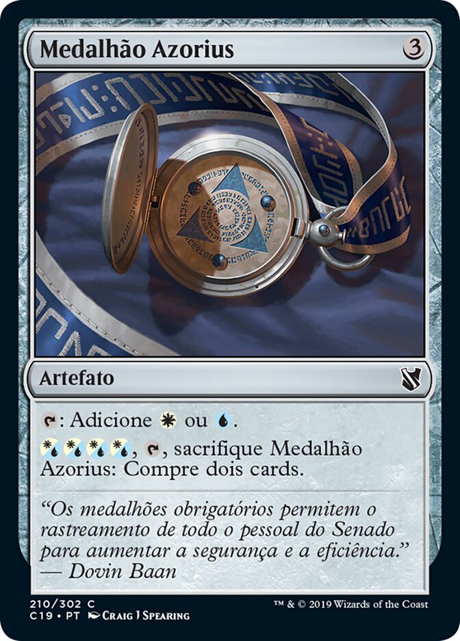 Medalhão Azorius - Commander 2019