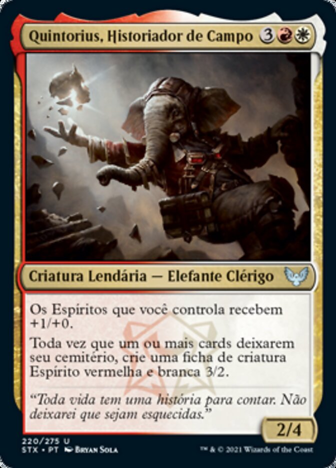 Quintorius, Historiador de Campo - Strixhaven: School of Mages