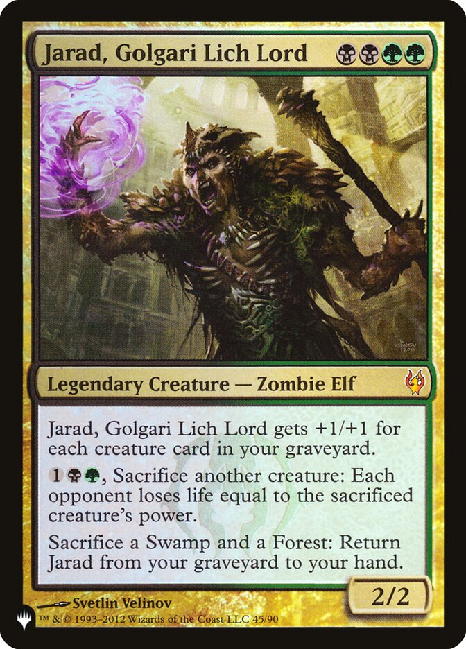 Jarad, Golgari Lich Lord - The List