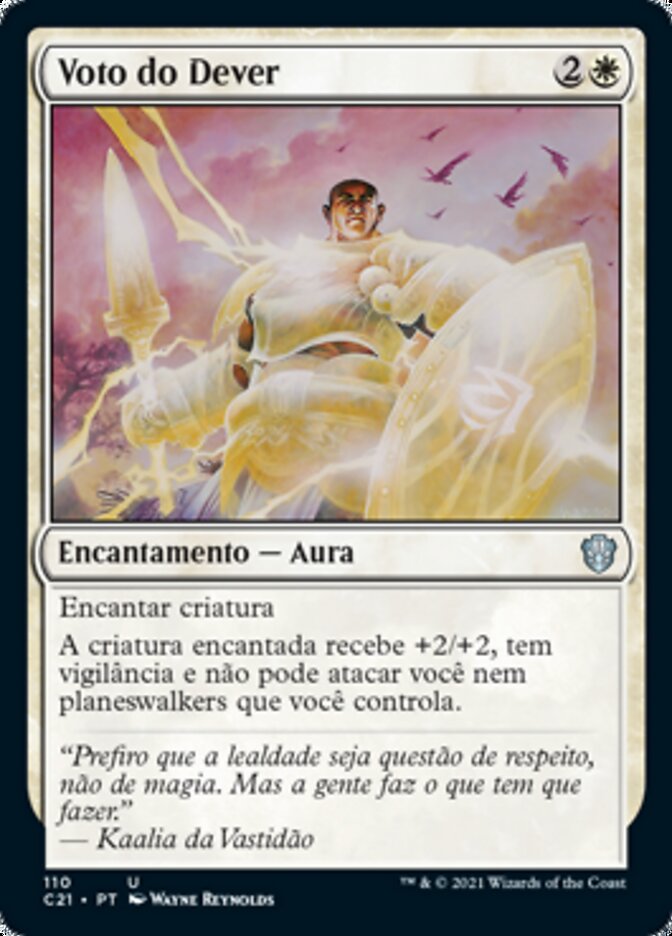 Voto do Dever - Commander 2021